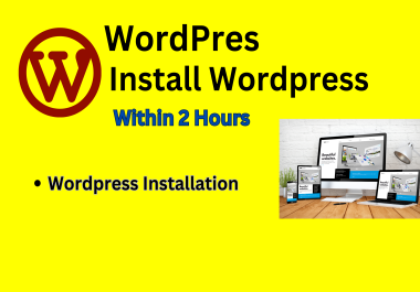 I will will install wordpress locally or host website
