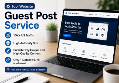 Publish a Guest Post on Tools Website with 10K US Traffic