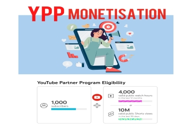 Guaranteed YPP Provide complete monetisation Pack as in Description