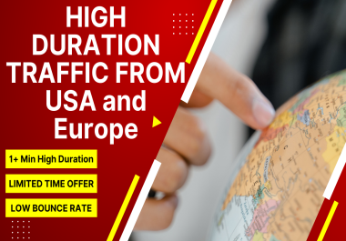 Send 500+ Daily High Duration Traffic from USA and EUROPE for 10 days