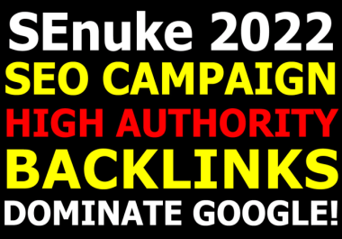 Run powerful SEO campaign,  high authority link building for top rankings