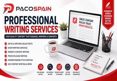 Writing Services For Businesses,  Websites & promotion