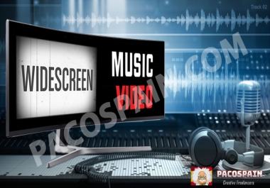professional widescreen music video
