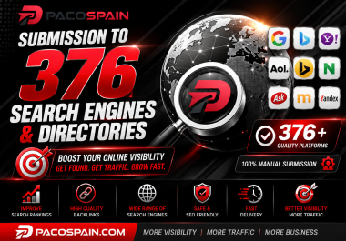 add your website to 376 search engines and directories