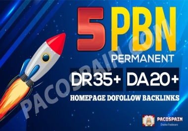 Buy Homepage PBN Permanent Links DR 35+ DA 20