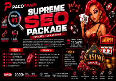 Supreme AI-POWERED SEO Package 2 Phases - Top Rankings