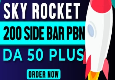 You will get Powerful 200 PBN DA/DR 50+ Sidebar Homepage Backlinks