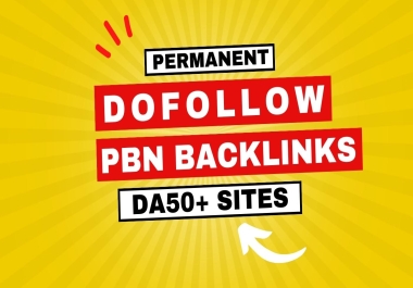 build 50 Dofollow homepage posts da50 plus pbns contextual backlinks