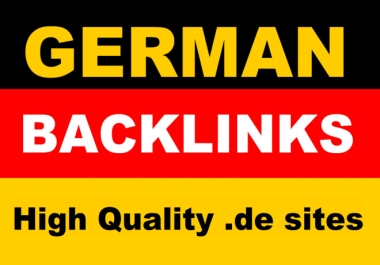 Boost Your Website's Authority with 5 High-Quality. DE Backlinks