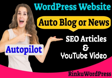 make automated blog or wordpress news website