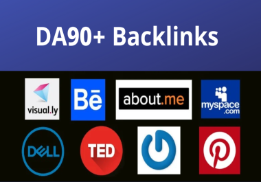 HIGH DA 90 + 100 profile backlinks manually link building perfect seo service