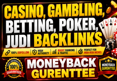 Rank your CASINO,  GAMBLING,  BETTING,  POKER,  JUDI site to Google page one