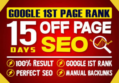 15 days Off-page SEO with Backlinks