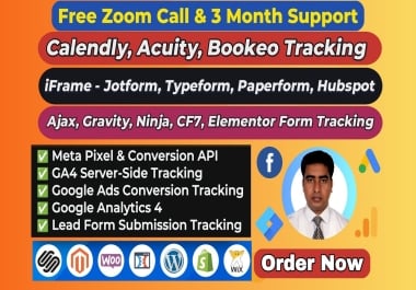 Setup or Fix Calendly,  Acuity,  iframe,  Jotform,  Typeform,  Hubspot Form Tracking via GTM