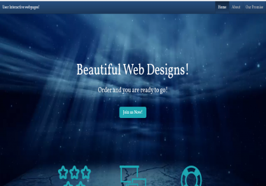 I will create user interactive front end website for you