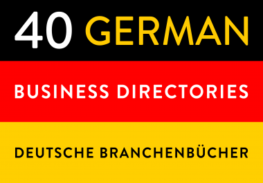 Manual submissions to 40 german deutsche business directories backlinks seo link building citations