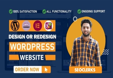 Design Responsive,  SEO friendly & Fast Loading WordPress website