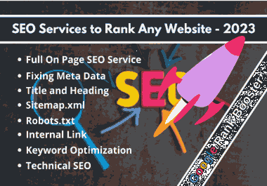 Help to Rank Website on Google's First Page - On Page SEO Service 2023