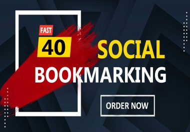 Manually Create 40 Permanent Social Bookmarks Backlinks high PR sites