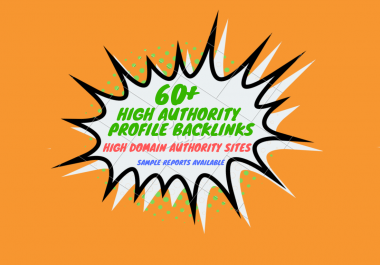 60+ Profile Backlinks From High DA Sites + Edu/Gov Links