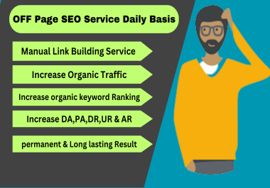 I will provide monthly basis off page SEO backlinks