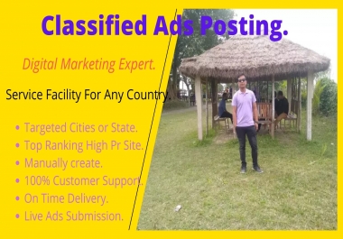 Prepare 10 Classified Ads posting Services