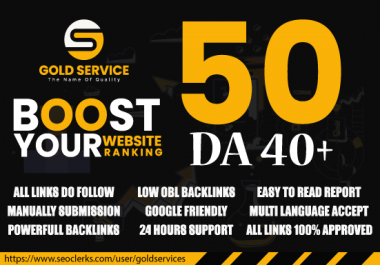 domain authority 40 plus unique do follow blog comments service