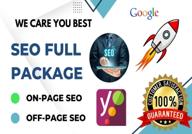 Both On-Page SEO and Off-Page SEO,  Push your sites to Google top page,  Rank 1