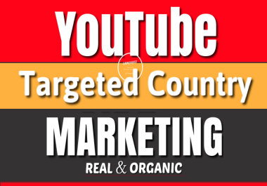 YouTube Video HQ Targeted Country USA,  UK,  Brazil,  Australia,  ETC Organic Audience Marketing
