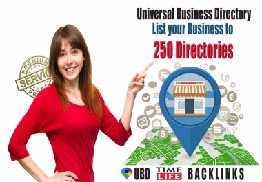 Submit Business to 250 Universal Directories Listing Directory - Lifetime Backlink