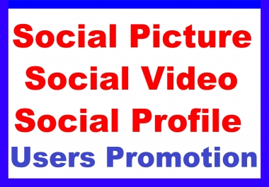 Fast Social Media Profile Users And Photo And Video Promotion