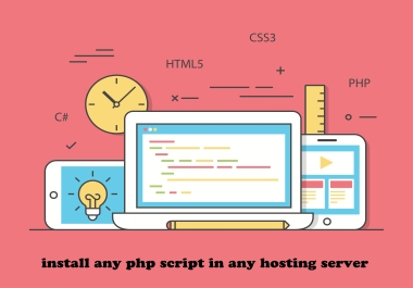 install any php script in any hosting server