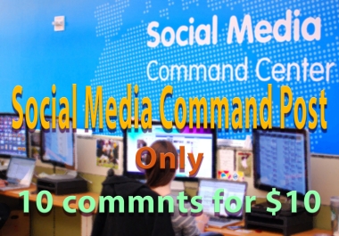I will manually comment Post in your social media profile or page