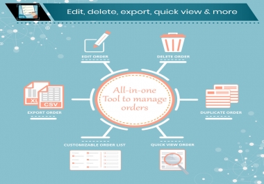 Prestashop module ETS Order Manager Edit,  delete,  export & more