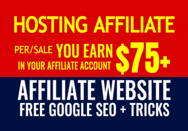 Premium Hosting Affiliate Website To Make Passive Income Online With SEO