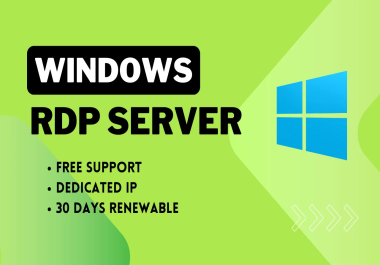 Renewable Windows 10/11 Rdp Vps Desktop 4gb ram 100gb ssd 30 days