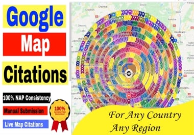 I will Do Manually 50000 Google Map Citations For GMB Ranking. Money Back Guarantee