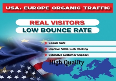 Quality real visitors from Europe Country Targeted Website traffic