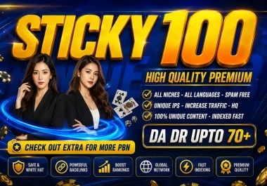 FAST SERP MOVER 100 STICKY HOMPAGE PERMANENT PBN Posts - HQ Well Indexed RANK indo thai korea