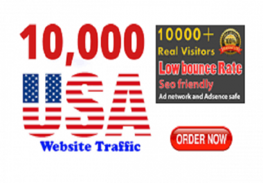 10000 HQ USA Website Traffic For Your Site Or Blog