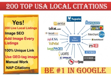 I will do 200 local listings for USA local business ranking