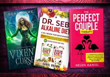 I will design stunning book cover,  kindle or ebook cover