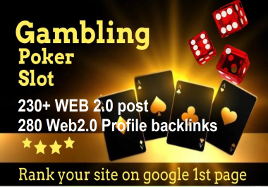 Get 230+ WEB 2.0 PBN post & 280 Web2.0 Profile backlinks High Quality & Permanent