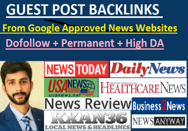 I will build SEO backlinks on google news site with dofollow links