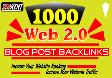 1000 contextual Web 2 SEO backlinks to boost your website ranking