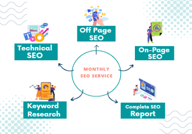 I will do monthly SEO service to rank your website in google