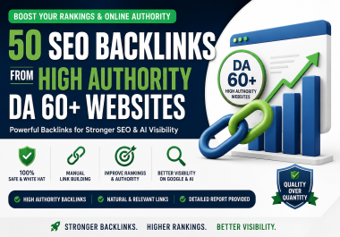 I Will Build 50 High Authority SEO Backlinks for Google & AI Visibility