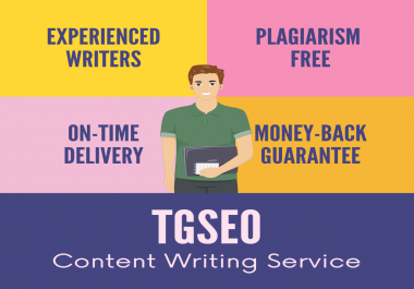 5x 1500-2000 words high-quality content writing by experienced writers,  plagiarism-free