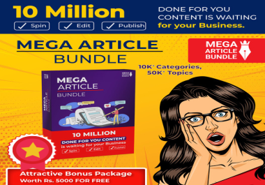 10 million articles package with resell rights