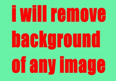 i will remove background of image